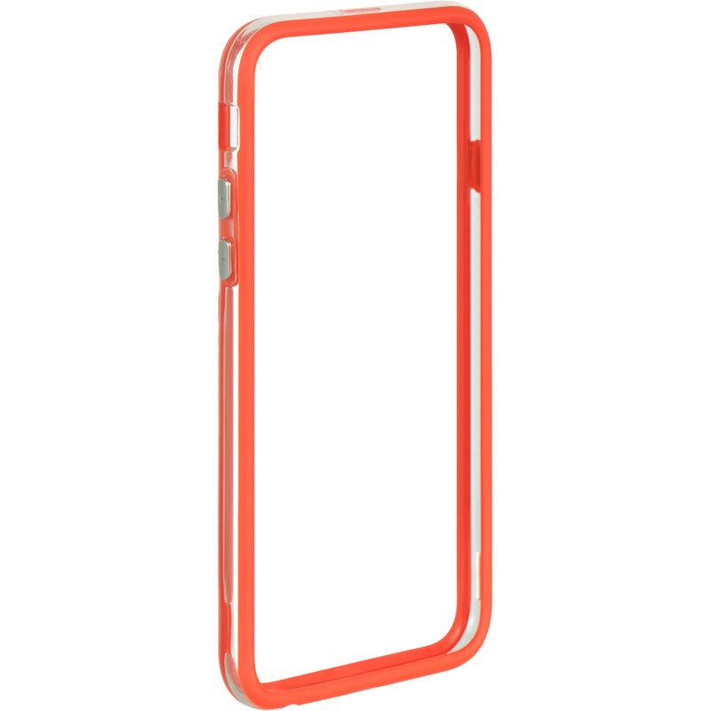 Apple iPhone 6, iPhone 6S Case Slim Hard Bumper Candy Red Trim Red Trim with Clear
