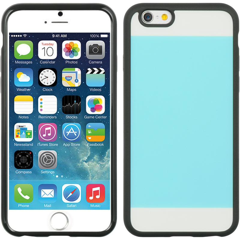 Apple iPhone 6, iPhone 6S Case Slim Crystal Black TPU - Light Blue