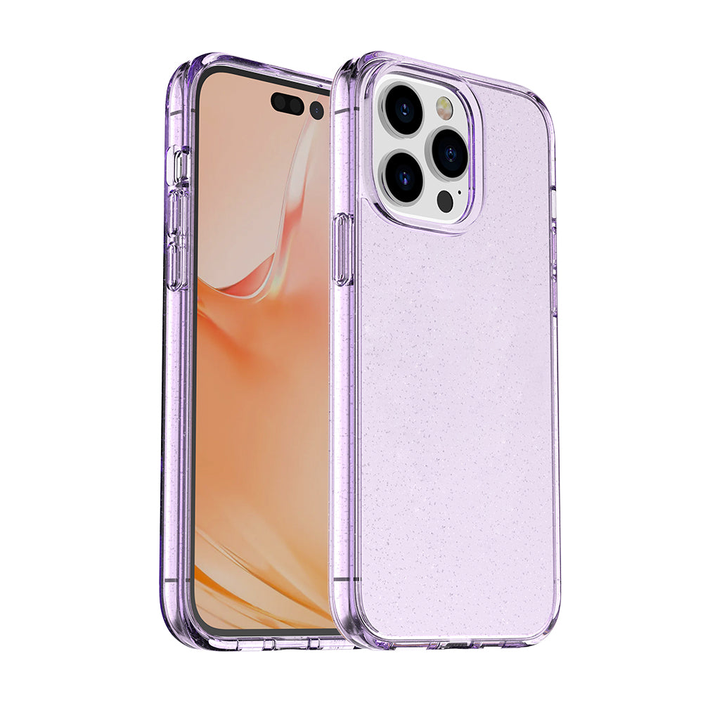 Apple iPhone 14 Pro Case Slim Full Clarity Transparent TPU - Deep Purple