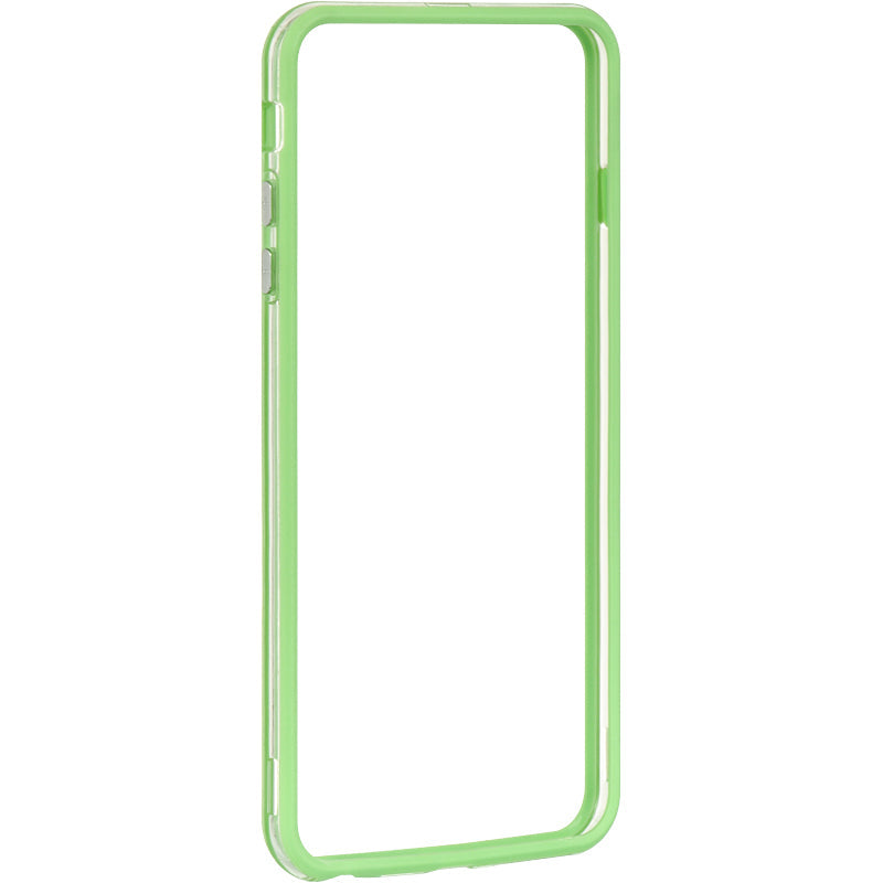Apple iPhone 6, iPhone 6S Case Slim Hard Bumper Candy Green Trim - Clear
